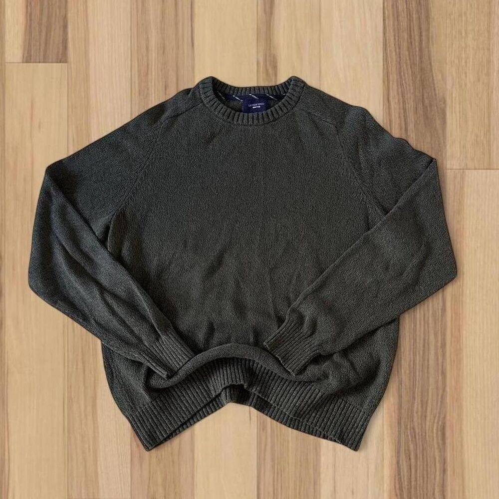 Granolagirl Green Vintage Style Oversized Sweater by Lands End